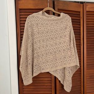 Cashmere blend sweater throw